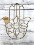 BULK Style 232 Hamsa Hand Laser Cut Outline Frame Blank