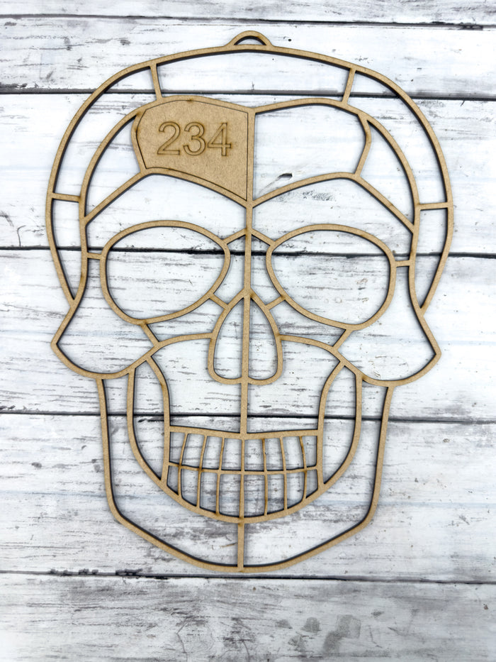 BULK Style 234 Skull Laser Cut Outline Frame Blank