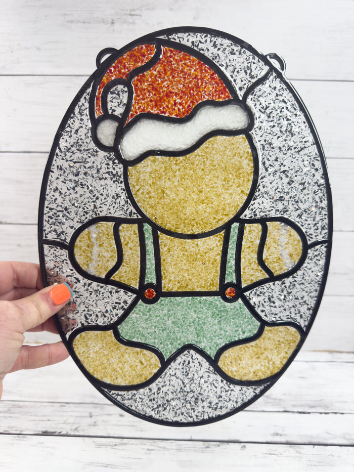 BULK Style 241 Oval Gingerbread Man Laser Cut Outline Frame Blank
