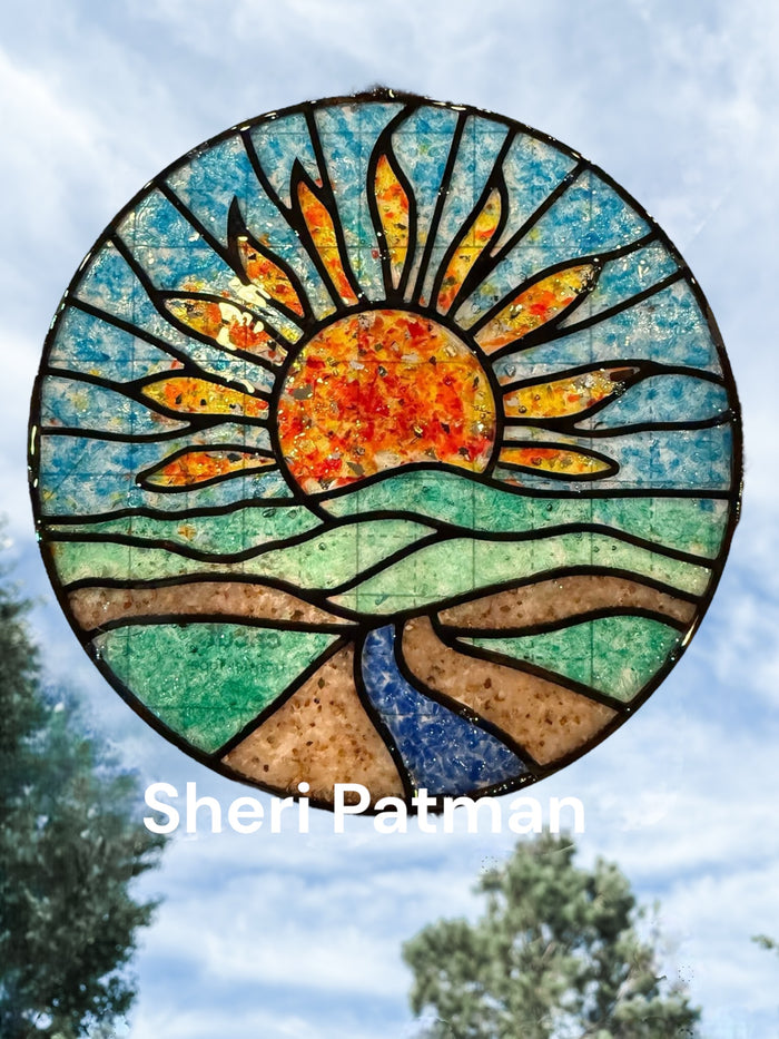 BULK Style 244  Sun Scene Laser Cut Outline Frame Blank