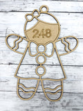 BULK Style 248 Gingerbread Girl Laser Cut Outline Frame Blank