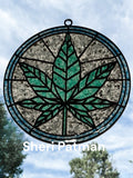 BULK Style 249 Round Hemp Leaf Laser Cut Outline Frame Blank