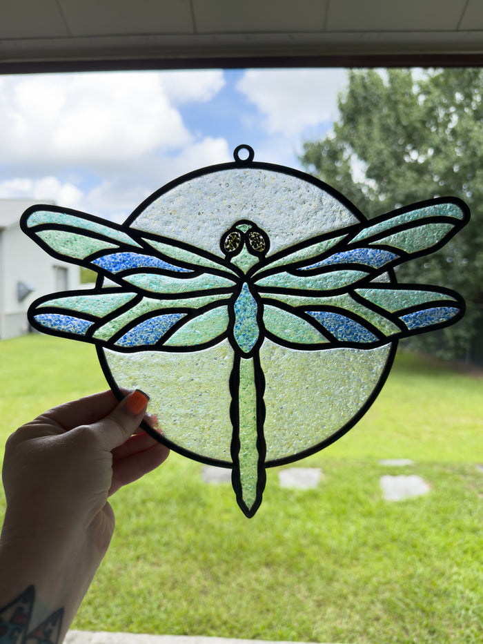BULK Style 250 Round Dragonfly Laser Cut Outline Frame Blank