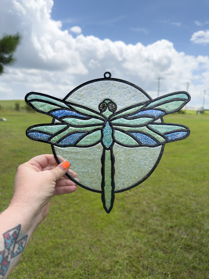 BULK Style 250 Round Dragonfly Laser Cut Outline Frame Blank