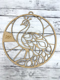 BULK Style 251 Round Peacock Laser Cut Outline Frame Blank
