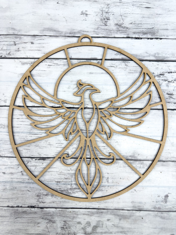 BULK Style 252 Round Phoenix Laser Cut Outline Frame Blank