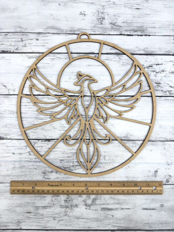 BULK Style 252 Round Phoenix Laser Cut Outline Frame Blank
