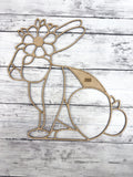 BULK Style 253 Rabbit Laser Cut Outline Frame Blank