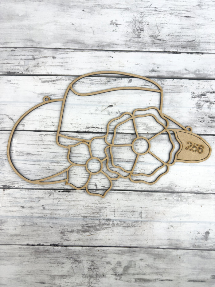 BULK Style 256 Cowgirl Hat Laser Cut Outline Frame Blank