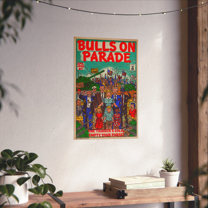 Bulls Parade -Matte Vertical Posters