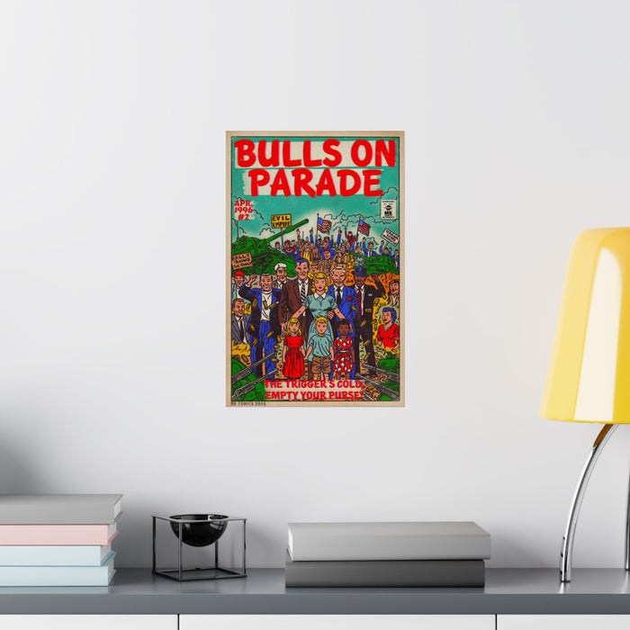 Bulls Parade -Matte Vertical Posters