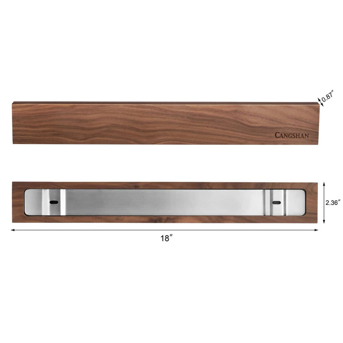 Cangshan, 18" Magnetic Knife Bar, Walnut 12048696