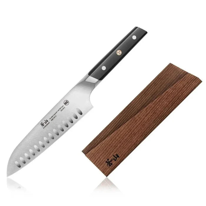 Cangshan TC Series 7in Santoku Knife with Sheath Kitchen Knives 12041520