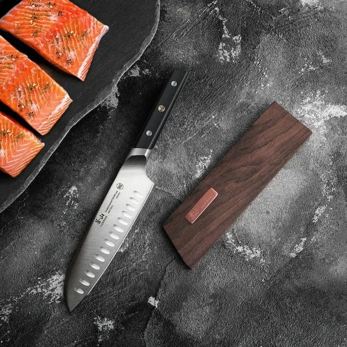 Cangshan TC Series 7in Santoku Knife with Sheath Kitchen Knives 12041520