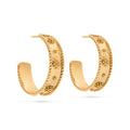 Capucine de Wulf - Earrings - Berry Classic Medium Hoop - Hammered Gold - Findlay Rowe Designs