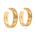 Capucine de Wulf - Earrings - Berry Hammered Hoops - CZ - Findlay Rowe Designs