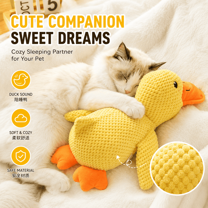 Catnip Duck Toy – Crinkle Plush Cat Toy for Kicking, Biting &amp; Interactive Play Fursera