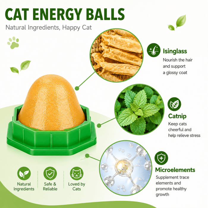 Catnip & Silvervine Cat Toy Balls – 4PCS