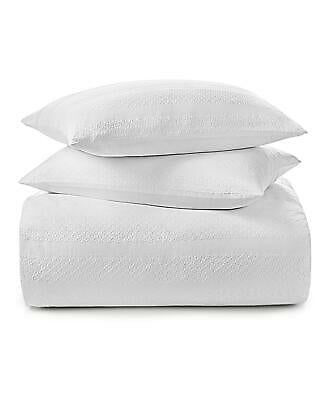 Charter Club Damask Designs Basket Stripe Cotton 2-Pc. Twin Duvet Cover Set