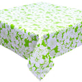 freckled sage chelsea lime green oilcloth tablecloth with a simple hem
