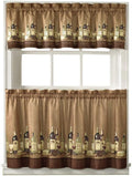 CHF Wines 36” Window Tier & Valance Set