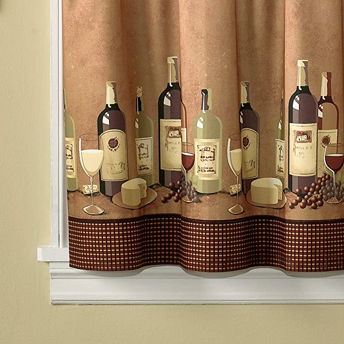 CHF Wines 36” Window Tier & Valance Set