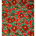 freckled sage christmas ribbons and holly red oilcloth swatch