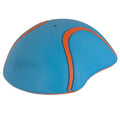 The Chuckit! Indoor Super Slider Dog Toy by Chuckit! is a blue, dome-shaped toy with orange trim, curved grooves, and a small top hole—perfect for interactive or solo dog play. The Chuckit! logo is embossed on the side.