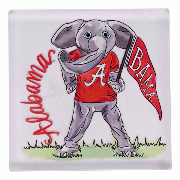 Collegiate Acrylic Napkin Weight -Alabama Mascot