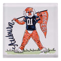 Collegiate Acrylic Napkin Weight -Auburn Mascot
