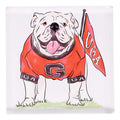 Collegiate Acrylic Napkin Weight -UGA Georgia Mascot