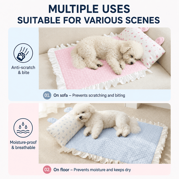 Cooling Rabbit Ear Pet Mat