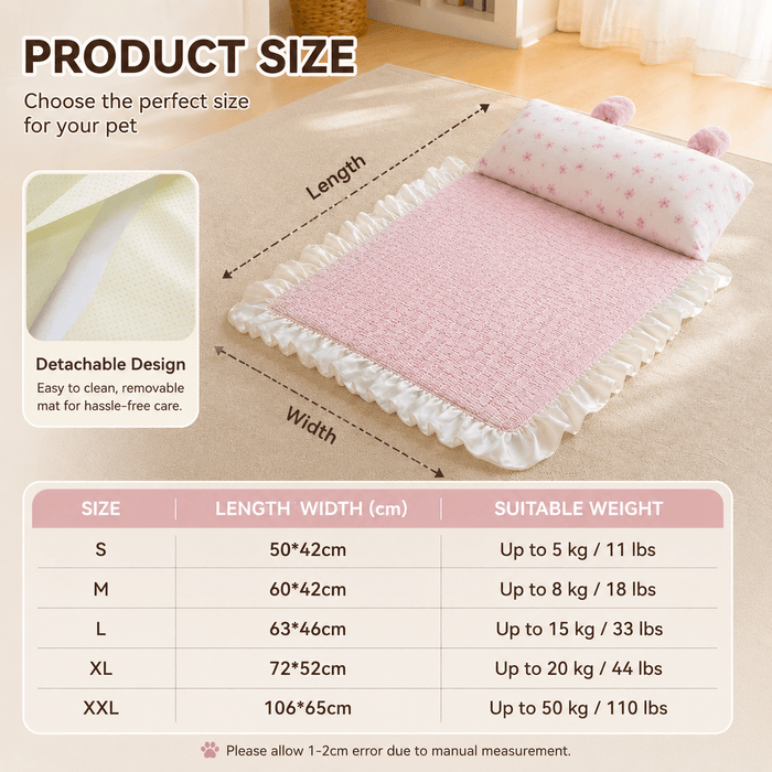 Cooling Rabbit Ear Pet Mat