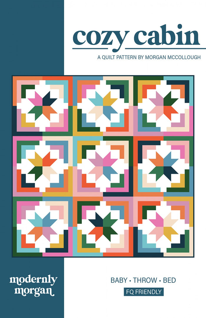 Cozy Cabin Quilt Pattern by Morgan McCollough of Modernly Morgan - MM-013