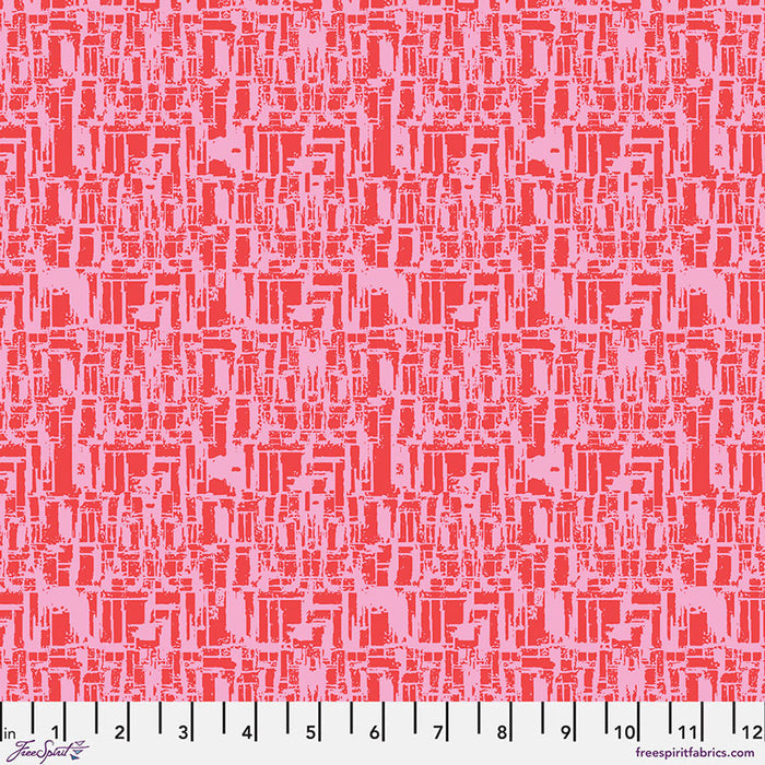 Crackle - Red || Next Door Garden by Victoria Findlay Wolfe for Freespirit Fabrics