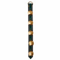 Creative Co-Op Handmade Velvet & Leather Embroidered Metal Bells Door Hanger Decor 12047823