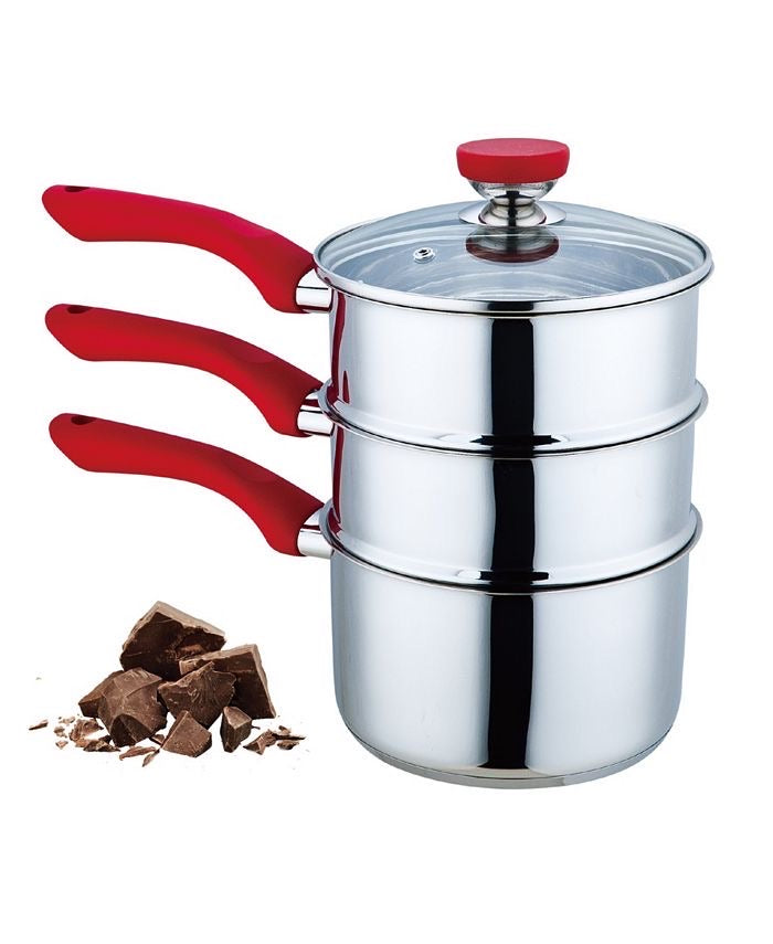 Culinary Edge 4PC Stainless Steel Double Boiler Set