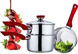 Culinary Edge 4PC Stainless Steel Double Boiler Set