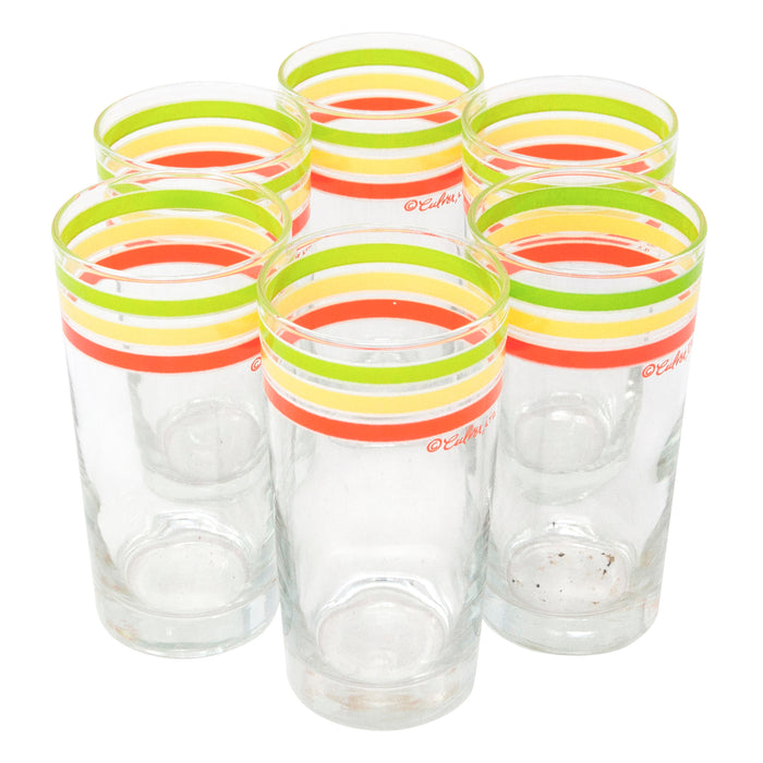 Vintage Georges Briard Red White and Blue Rocks Glasses | The Hour Shop