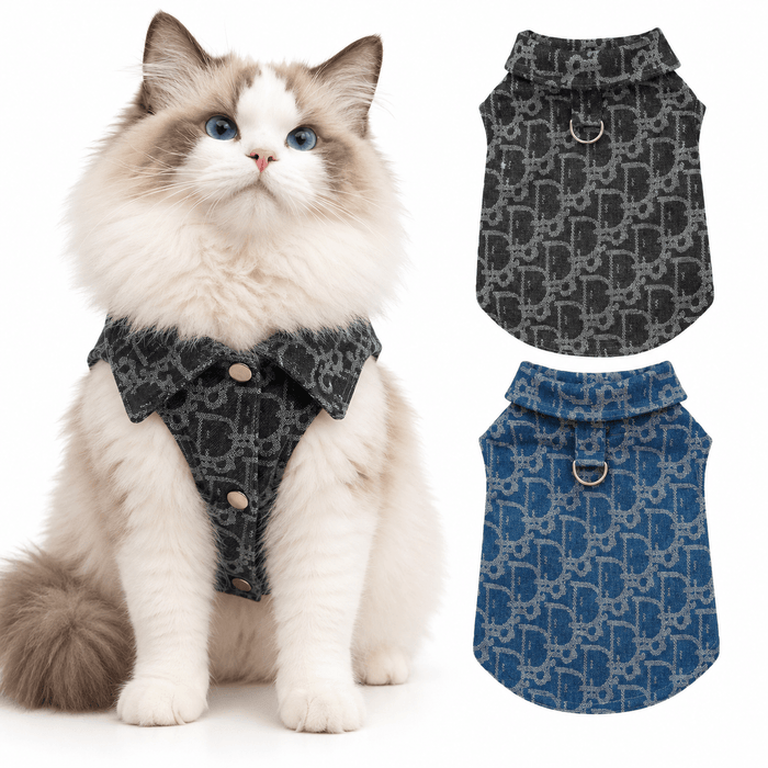 Denim-Style Vest for Dogs & Cats Fursera