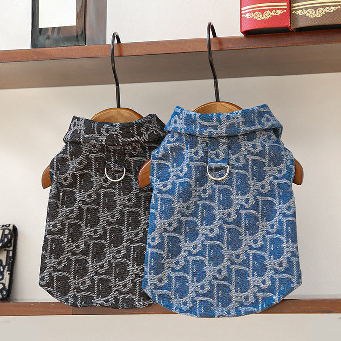 Denim-Style Vest for Dogs & Cats Fursera
