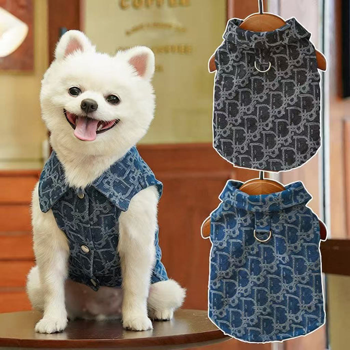 Denim-Style Vest for Dogs & Cats Fursera