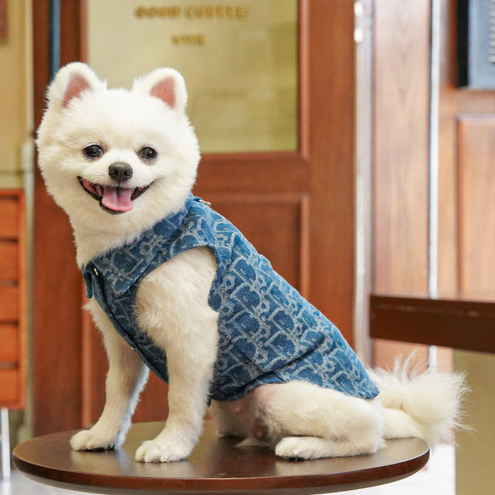Denim-Style Vest for Dogs & Cats Fursera