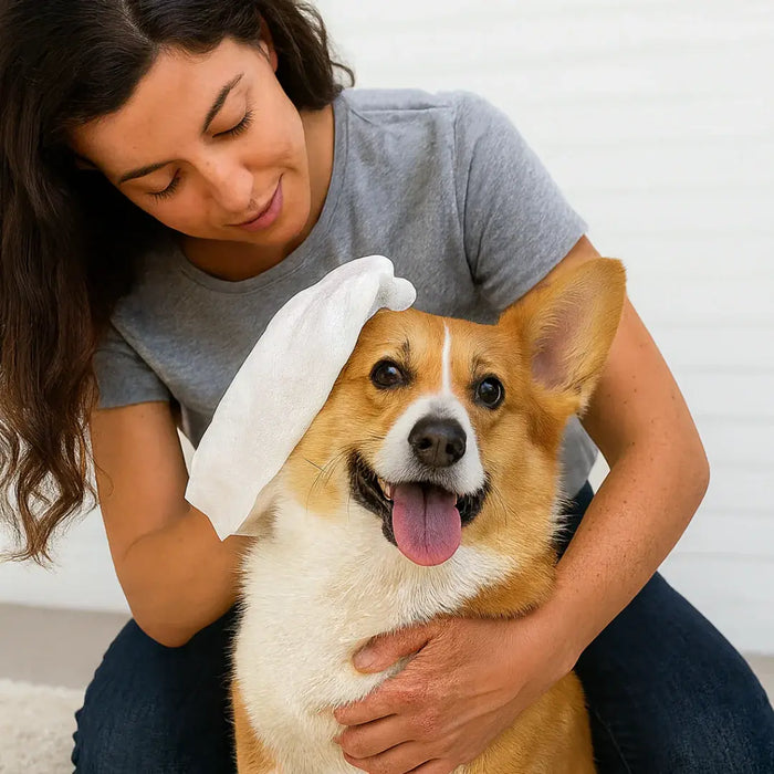 Deodorizing Pet Glove Wipes (18-Pack) Mud- Free Paws