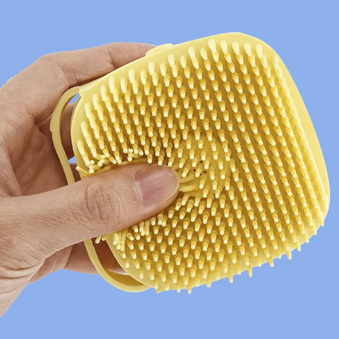 Dog Bath Brush – Silicone Shampoo Brush for Grooming