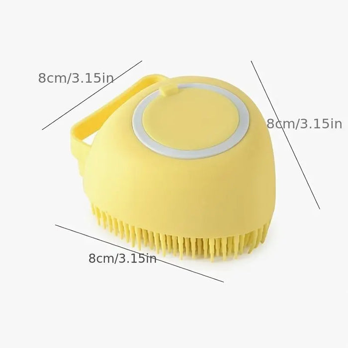 Dog Bath Brush – Silicone Shampoo Brush for Grooming
