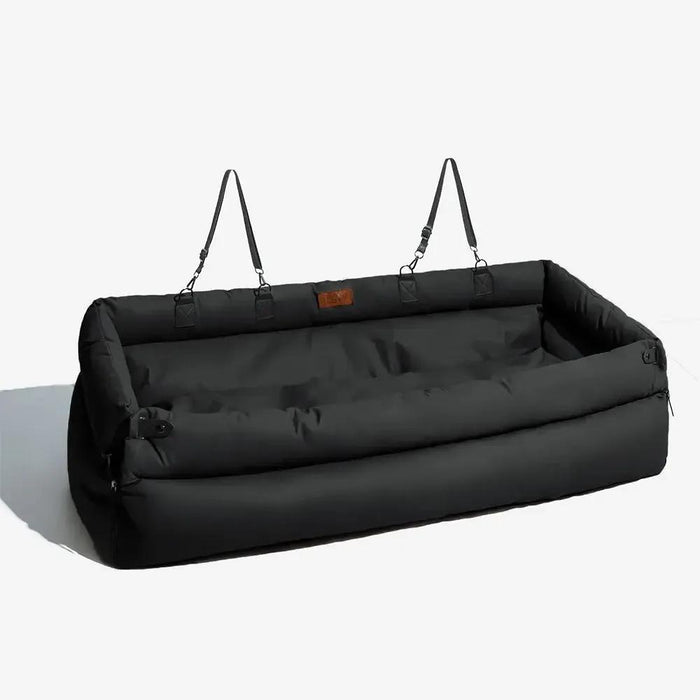 Dog Car Seat Bed – Faux Leather Booster for Medium & Large Dogs