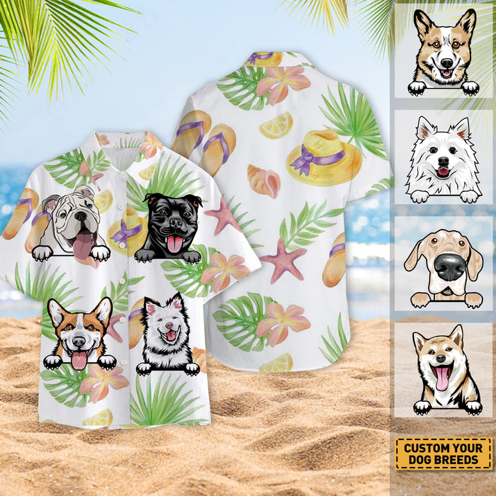 Dog Lover Dog Pet Summer Hawaii Cool Customization - Summer Hawaiian shirt - Personality Customized Hawaiian shirt