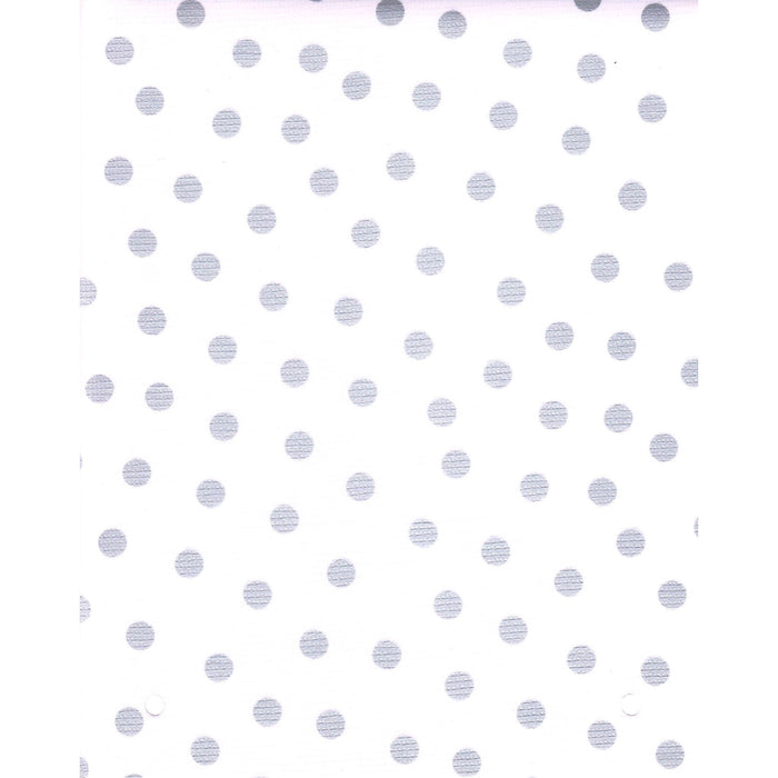 freckled sage dot silver oilcloth swatch