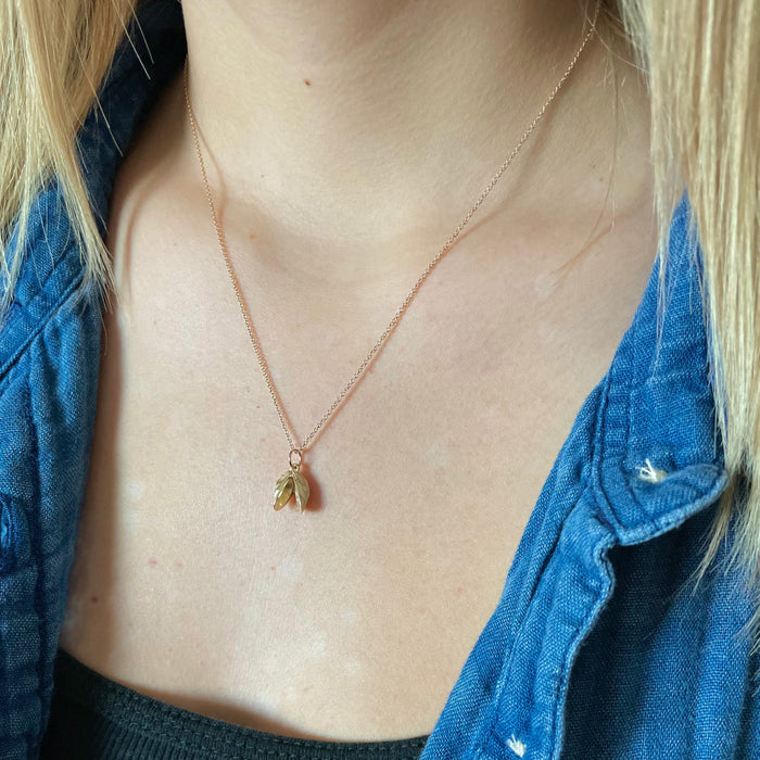 Double Zebra Mussel Necklace